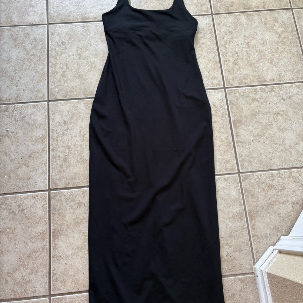 Fabletics Pure Lux Black Maxi Dress